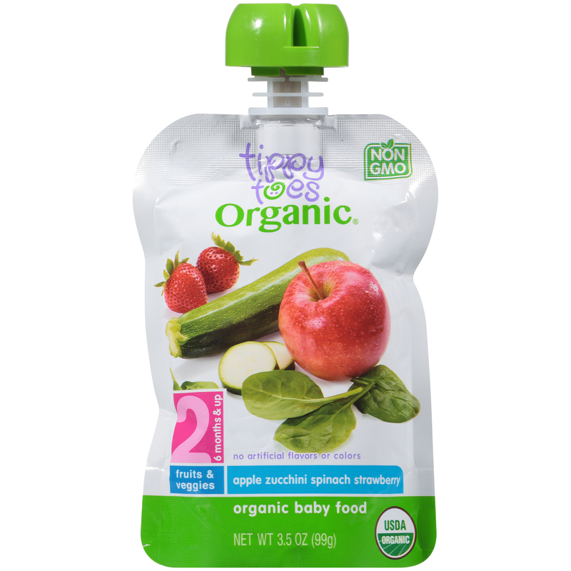 Apple Zucchini Spinach Strawberry Organic Baby Food